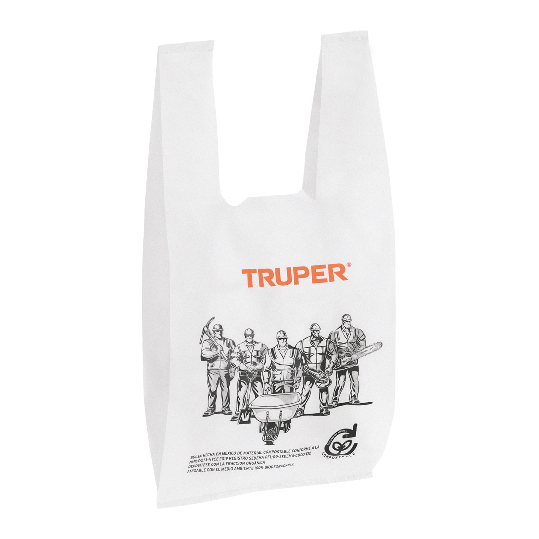 100 bolsas plásticas biodegradables de 20 x 40 cm, TRUPER