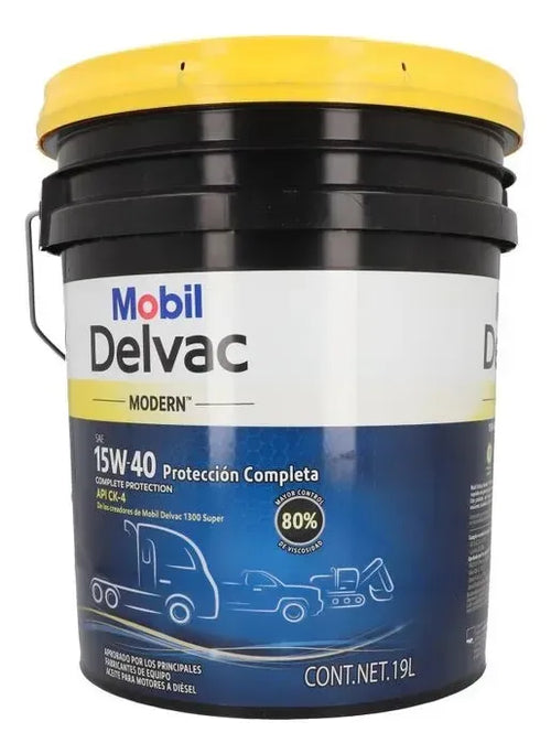 Aceite Motor Mobil 15W-40 Cubeta 19L