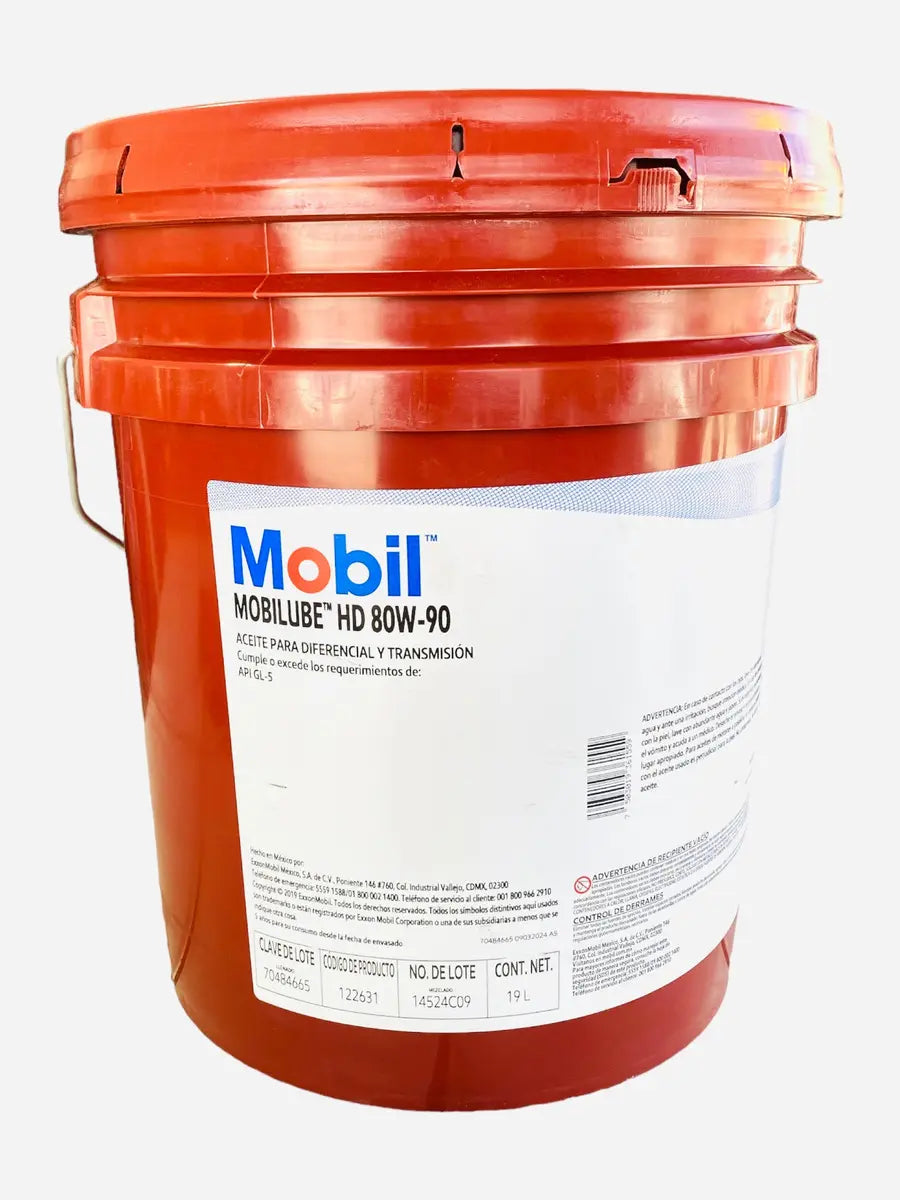 Aceite Para Transmisión Mobilube 80W-90 Cubeta 19L